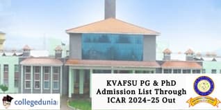 KVAFSU PG & PhD Admission List Through ICAR 2024-25 Out; Check Direct Link Here!